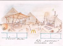 Mc Donald's Egyptien archeology